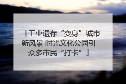 工业遗存“变身”城市新风景 时光文化公园引众多市民“打卡”