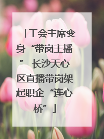 工会主席变身“带岗主播” 长沙天心区直播带岗架起职企“连心桥”