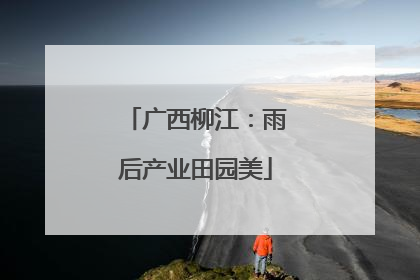 广西柳江：雨后产业田园美