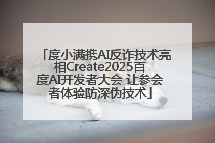 度小满携AI反诈技术亮相Create2025百度AI开发者大会 让参会者体验防深伪技术