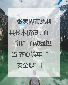 张家界市慈利县杉木桥镇：闻“汛”而动显担当 齐心筑牢“安全堤”