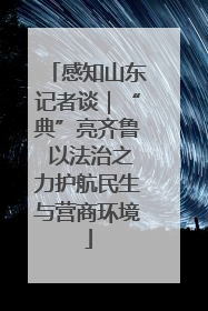 感知山东记者谈｜“典”亮齐鲁 以法治之力护航民生与营商环境