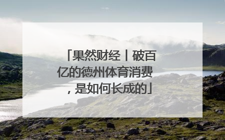 果然财经丨破百亿的德州体育消费，是如何长成的