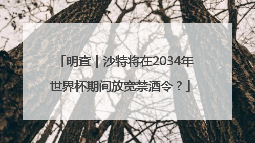 明查｜沙特将在2034年世界杯期间放宽禁酒令？