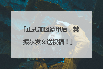 正式加盟德甲后，樊振东发文送祝福！