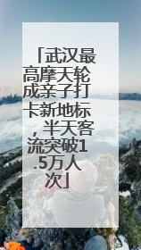 武汉最高摩天轮成亲子打卡新地标，半天客流突破1.5万人次