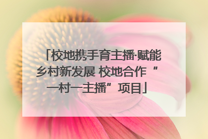 校地携手育主播·赋能乡村新发展 校地合作“一村一主播”项目