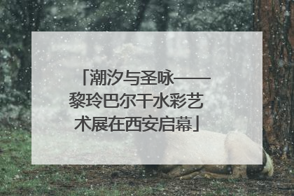 潮汐与圣咏——黎玲巴尔干水彩艺术展在西安启幕