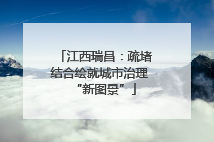 江西瑞昌：疏堵结合绘就城市治理“新图景”