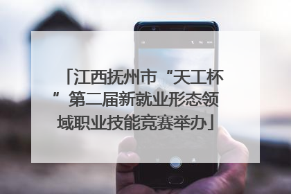 江西抚州市“天工杯”第二届新就业形态领域职业技能竞赛举办