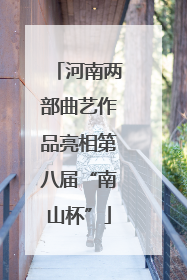 河南两部曲艺作品亮相第八届“南山杯”