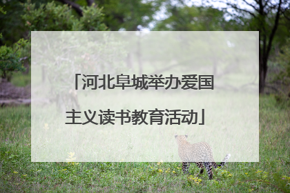 河北阜城举办爱国主义读书教育活动