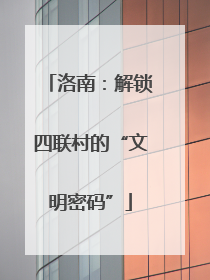洛南：解锁四联村的“文明密码”