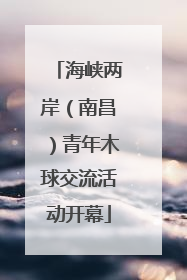 海峡两岸（南昌）青年木球交流活动开幕