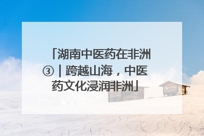 湖南中医药在非洲③｜跨越山海，中医药文化浸润非洲