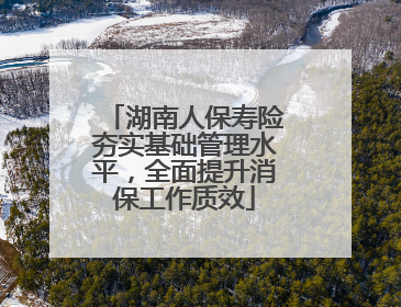湖南人保寿险夯实基础管理水平，全面提升消保工作质效