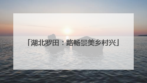 湖北罗田：路畅景美乡村兴
