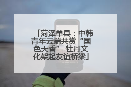 菏泽单县：中韩青年云端共赏“国色天香” 牡丹文化架起友谊桥梁