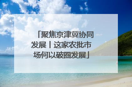 聚焦京津冀协同发展丨这家农批市场何以破圈发展