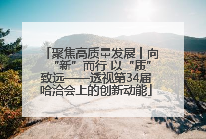 聚焦高质量发展丨向“新”而行 以“质”致远——透视第34届哈洽会上的创新动能
