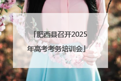 肥西县召开2025年高考考务培训会