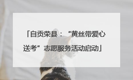 自贡荣县：“黄丝带爱心送考”志愿服务活动启动