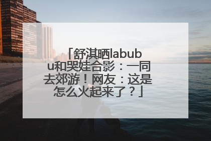 舒淇晒labubu和哭娃合影：一同去郊游！网友：这是怎么火起来了？