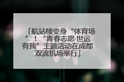 航站楼变身“体育场”！“青春志愿·世运有我”主题活动在成都双流机场举行