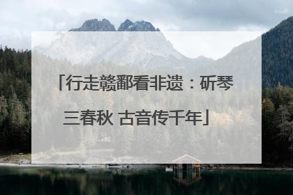 行走赣鄱看非遗：斫琴三春秋 古音传千年