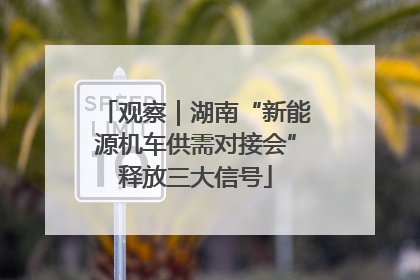 观察｜湖南“新能源机车供需对接会”释放三大信号