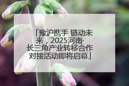豫沪携手 链动未来，2025河南·长三角产业转移合作对接活动即将启幕