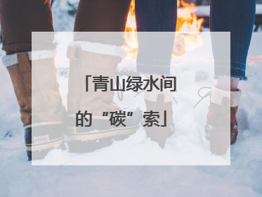 青山绿水间的“碳”索