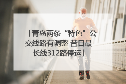青岛两条“特色”公交线路有调整 昔日最长线312路停运