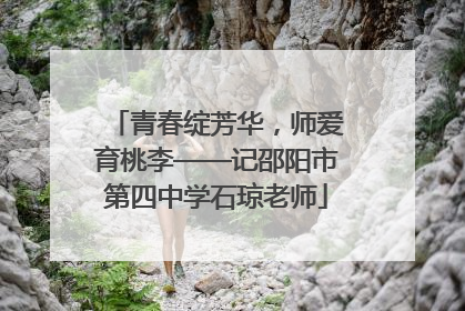 青春绽芳华，师爱育桃李——记邵阳市第四中学石琼老师
