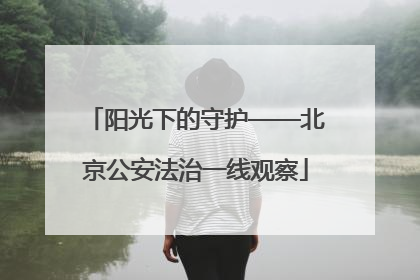 阳光下的守护——北京公安法治一线观察
