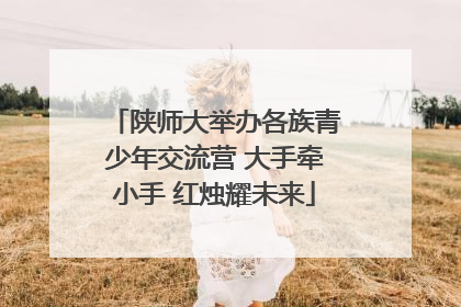 陕师大举办各族青少年交流营 大手牵小手 红烛耀未来