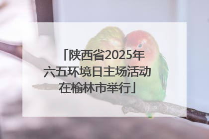 陕西省2025年六五环境日主场活动在榆林市举行
