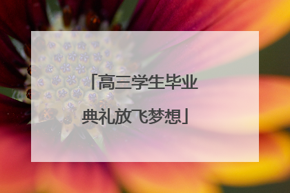 高三学生毕业典礼放飞梦想