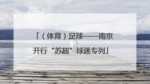 （体育）足球——南京开行“苏超”球迷专列