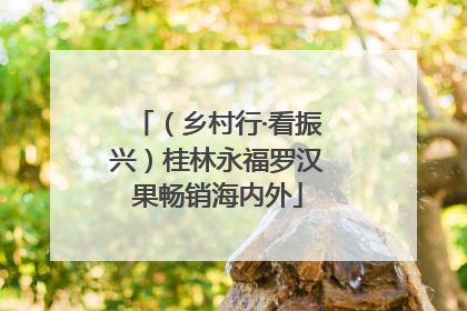 （乡村行·看振兴）桂林永福罗汉果畅销海内外