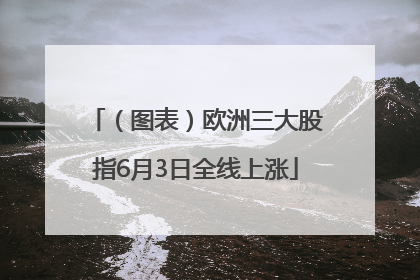 （图表）欧洲三大股指6月3日全线上涨