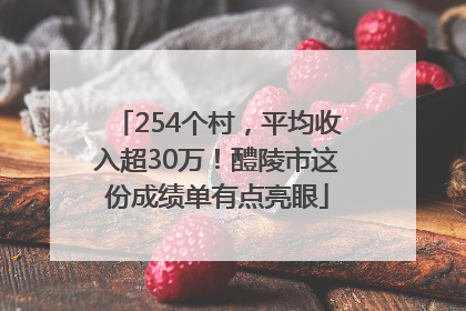 254个村，平均收入超30万！醴陵市这份成绩单有点亮眼