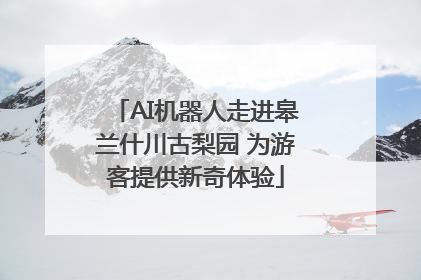 AI机器人走进皋兰什川古梨园 为游客提供新奇体验